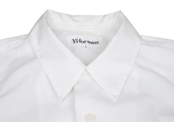 Y's for men Open Collar Short Sleeve Shirt White Size 3