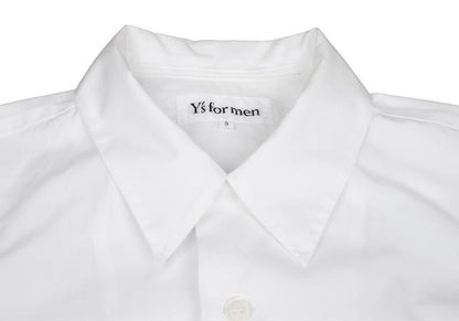 Y's for men Open Collar Short Sleeve Shirt White Size 3