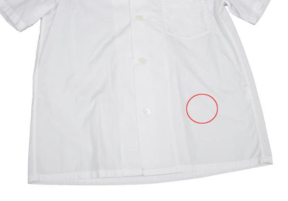 Y's for men Open Collar Short Sleeve Shirt White Size 3