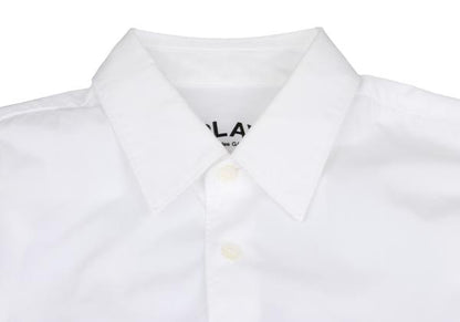 PLAY COMME des GARCONS Heart Patch Long Sleeve Shirt White Size M