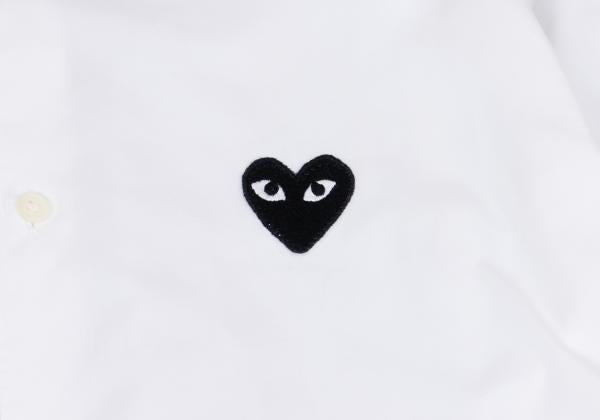PLAY COMME des GARCONS Heart Patch Long Sleeve Shirt White Size M