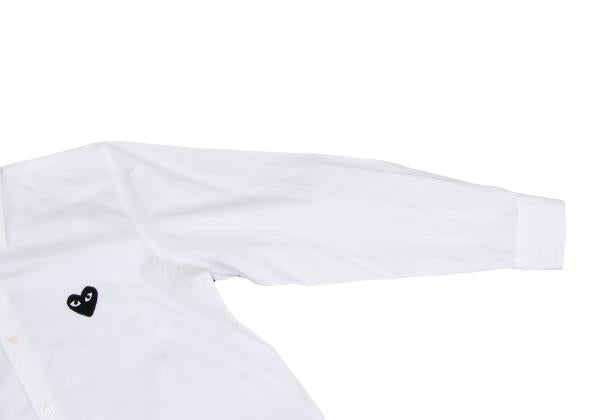 PLAY COMME des GARCONS Heart Patch Long Sleeve Shirt White Size M