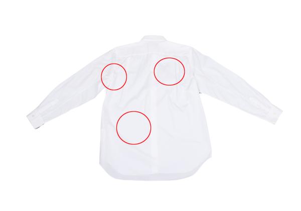 PLAY COMME des GARCONS Heart Patch Long Sleeve Shirt White Size M