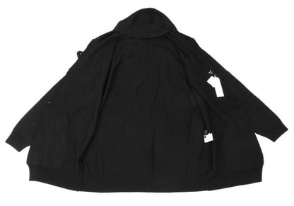 S'YTE Wool Fringe Knit Hoodie Black Size 3