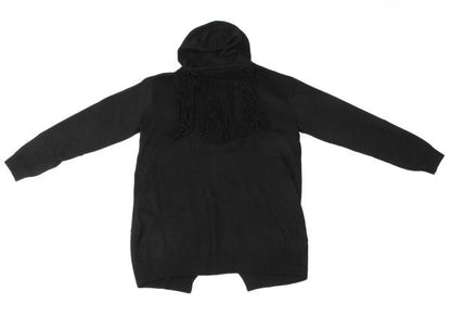 S'YTE Wool Fringe Knit Hoodie Black Size 3
