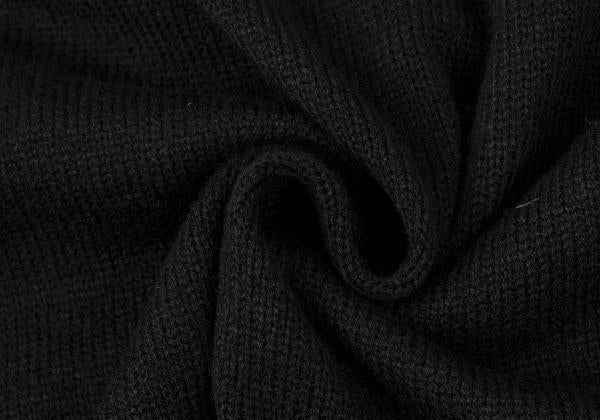 S'YTE Wool Fringe Knit Hoodie Black Size 3