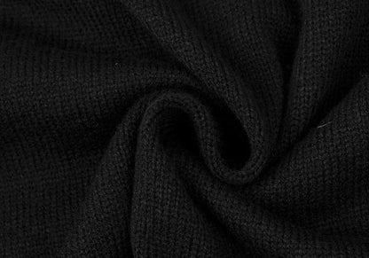 S'YTE Wool Fringe Knit Hoodie Black Size 3