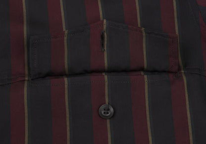 Y's for men 23AW Cupro Striped Flap Shirt Black Size 2