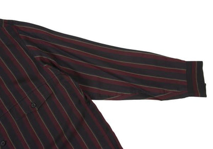 Y's for men 23AW Cupro Striped Flap Shirt Black Size 2