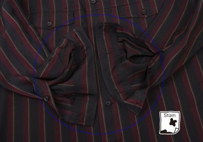 Y's for men 23AW Cupro Striped Flap Shirt Black Size 2