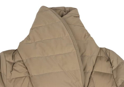 ISSEY MIYAKE HaaT Nylon Shawl Collar Down Coat Beige Size 3