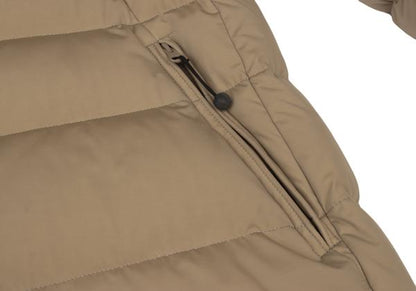 ISSEY MIYAKE HaaT Nylon Shawl Collar Down Coat Beige Size 3