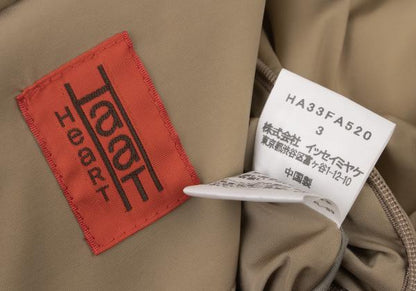 ISSEY MIYAKE HaaT Nylon Shawl Collar Down Coat Beige Size 3