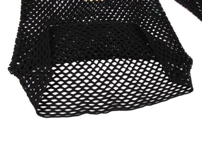 ROMEO GIGLI Black Boat Neck Mesh Long Sleeve Top Size 9T