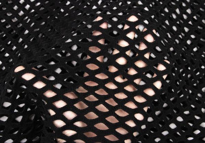 ROMEO GIGLI Black Boat Neck Mesh Long Sleeve Top Size 9T