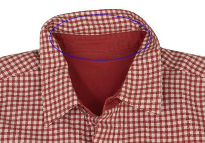 Papas Wool Cotton Check Flannel Shirt Red/Natural Size M