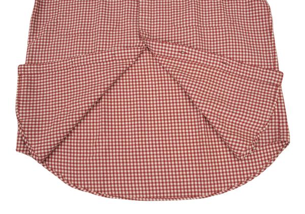 Papas Wool Cotton Check Flannel Shirt Red/Natural Size M