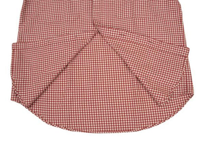 Papas Wool Cotton Check Flannel Shirt Red/Natural Size M