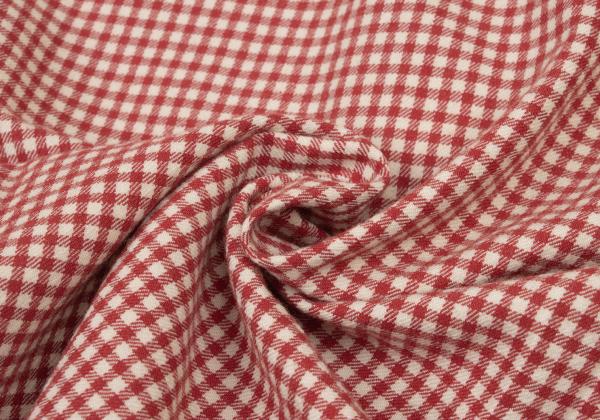Papas Wool Cotton Check Flannel Shirt Red/Natural Size M