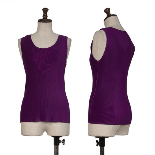 PLEATS PLEASE Mist Pleats Tank Top Purple Size 3