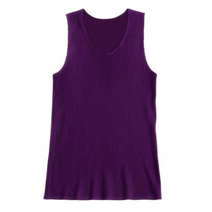 PLEATS PLEASE Mist Pleats Tank Top Purple Size 3