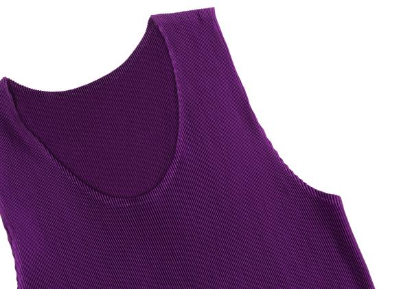 PLEATS PLEASE Mist Pleats Tank Top Purple Size 3