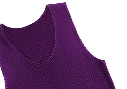PLEATS PLEASE Mist Pleats Tank Top Purple Size 3