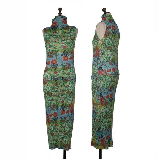 PLEATS PLEASE NL 06SS Eden Animal Print Dress Multi Size 3