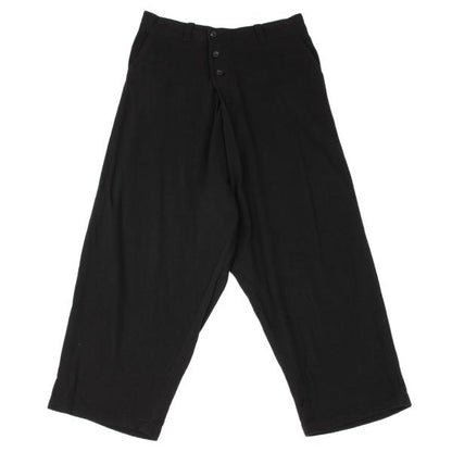 Y's Front Button Back Tuck Sweatpants Black Size 2