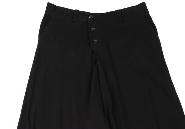 Y's Front Button Back Tuck Sweatpants Black Size 2