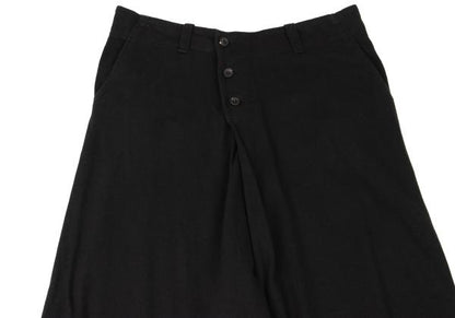 Y's Front Button Back Tuck Sweatpants Black Size 2