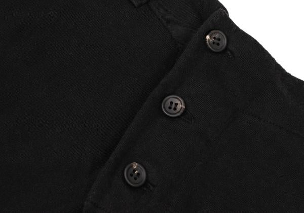Y's Front Button Back Tuck Sweatpants Black Size 2