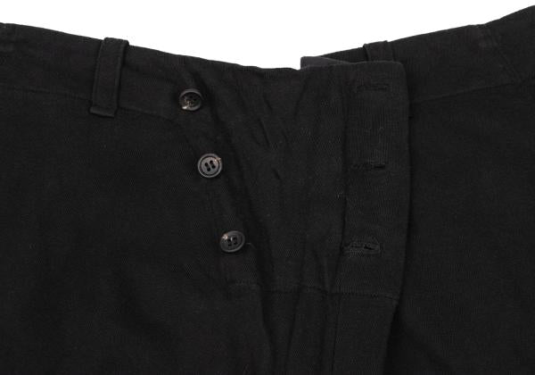 Y's Front Button Back Tuck Sweatpants Black Size 2