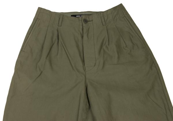 JUNYA WATANABE CDG Cotton Two-Tuck Wide Pants Khaki Size XS