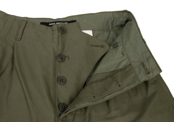 JUNYA WATANABE CDG Cotton Two-Tuck Wide Pants Khaki Size XS