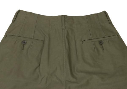 JUNYA WATANABE CDG Cotton Two-Tuck Wide Pants Khaki Size XS