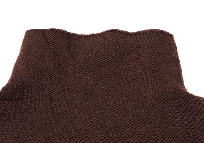 ISSEY MIYAKE HaaT Pile High-Neck Tank Top Brown Size 2
