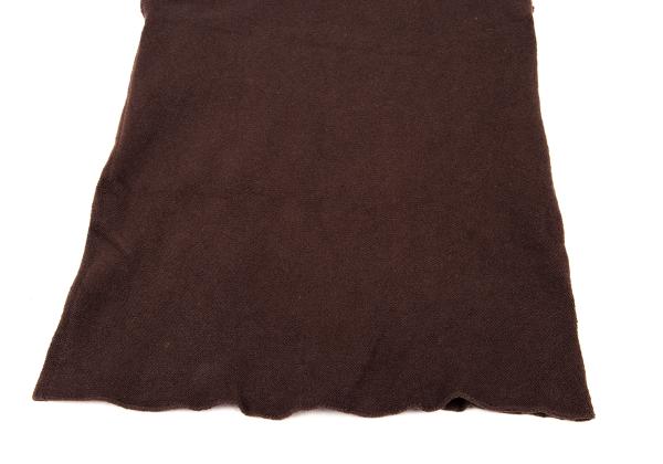 ISSEY MIYAKE HaaT Pile High-Neck Tank Top Brown Size 2