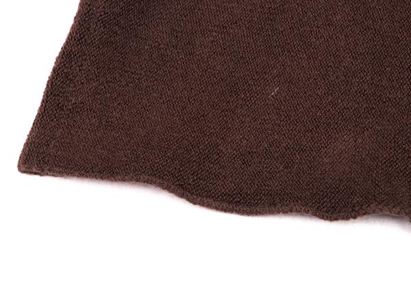 ISSEY MIYAKE HaaT Pile High-Neck Tank Top Brown Size 2