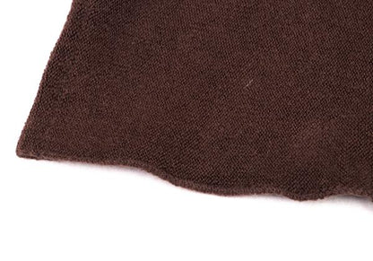 ISSEY MIYAKE HaaT Pile High-Neck Tank Top Brown Size 2