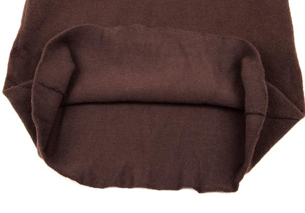 ISSEY MIYAKE HaaT Pile High-Neck Tank Top Brown Size 2
