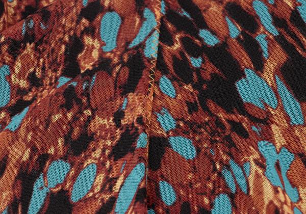 Jean Paul GAULTIER FEMME Marble Print Net Skirt Size 40