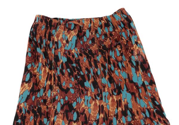 Jean Paul GAULTIER FEMME Marble Print Net Skirt Size 40