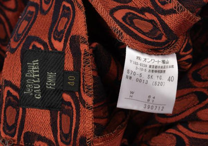 Jean Paul GAULTIER FEMME Stretch Skirt Orange Size 40