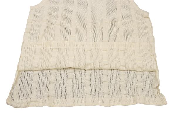ISSEY MIYAKE PERMANENTE Stripe Knit Mesh Tank Top Size M