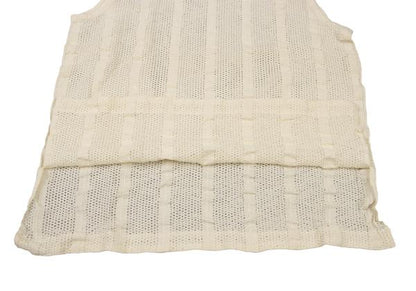 ISSEY MIYAKE PERMANENTE Stripe Knit Mesh Tank Top Size M