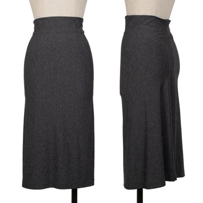 ISSEY MIYAKE PERMANENTE Charcoal Marble Stretch Skirt Size M