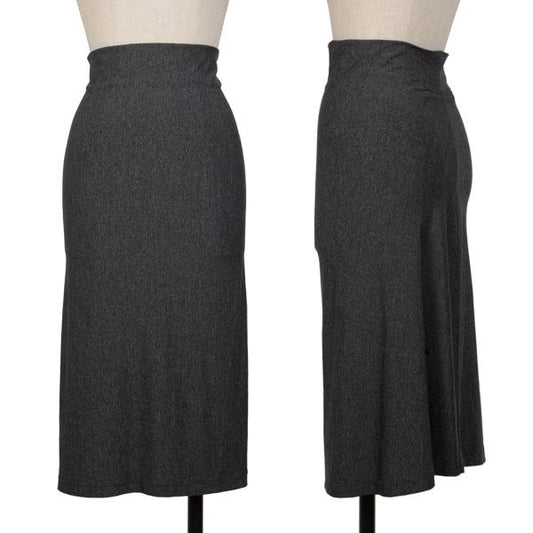 ISSEY MIYAKE PERMANENTE Charcoal Marble Stretch Skirt Size M