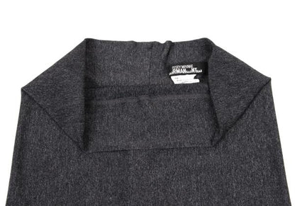 ISSEY MIYAKE PERMANENTE Charcoal Marble Stretch Skirt Size M