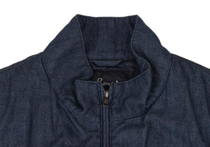Papas Felt Patch Padded Denim Vest Indigo Size M